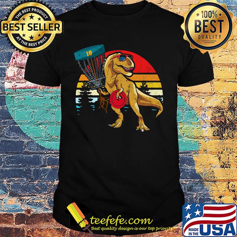 T-rex disc golf vintage retro shirt T-rex disc golf vintage retro shirt
