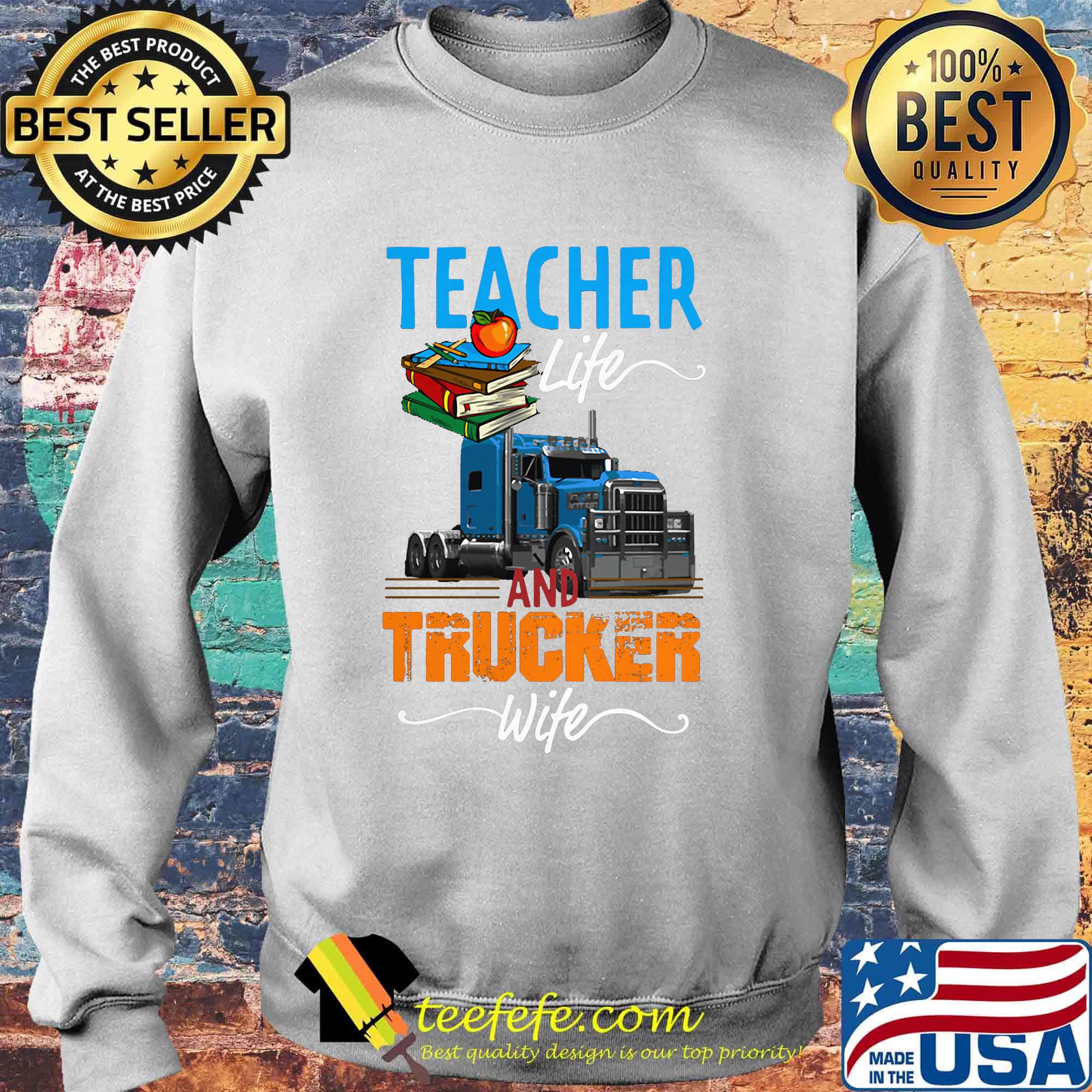 Teacher and trucker book apple s Sweater Teacher and trucker book apple s Sweater