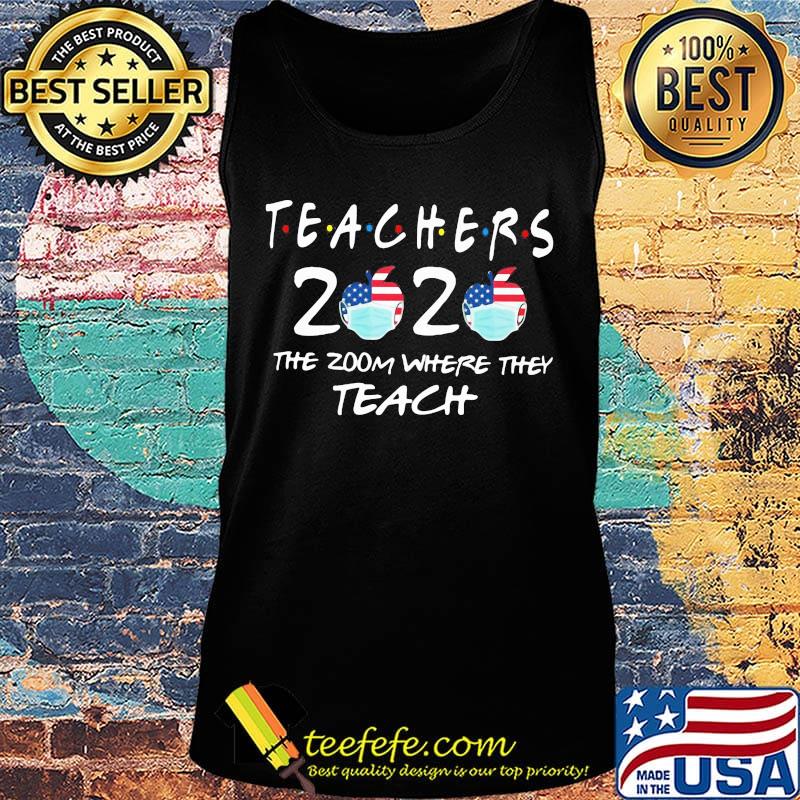 Teachers 2020 the zoom where they teach apple mask s Tank top Teachers 2020 the zoom where they teach apple mask s Tank top