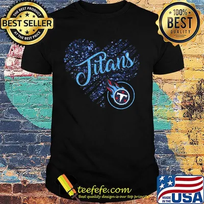 Tennessee titans logo heart diamond shirt