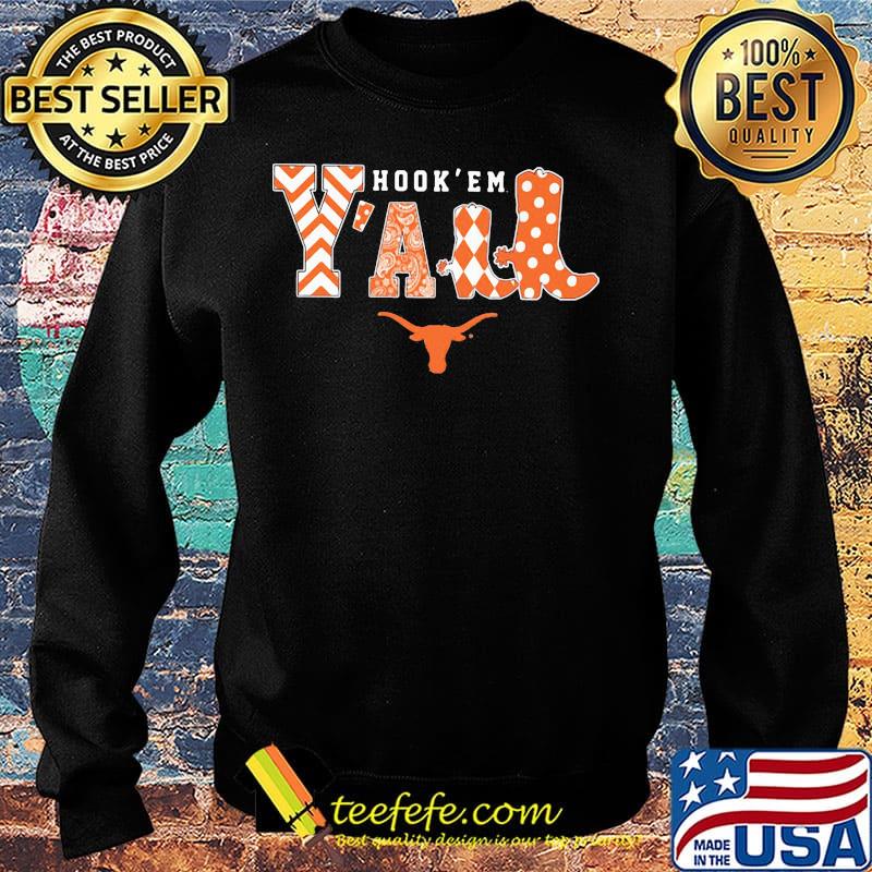 Texas longhorn hook em y'all s Sweater Texas longhorn hook em y'all s Sweater