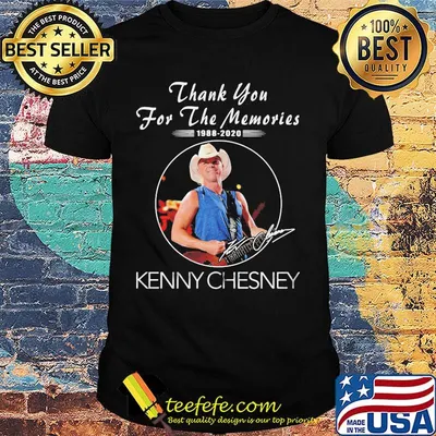 Thank you for the memories 1988 2020 kenny chesney signature shirt