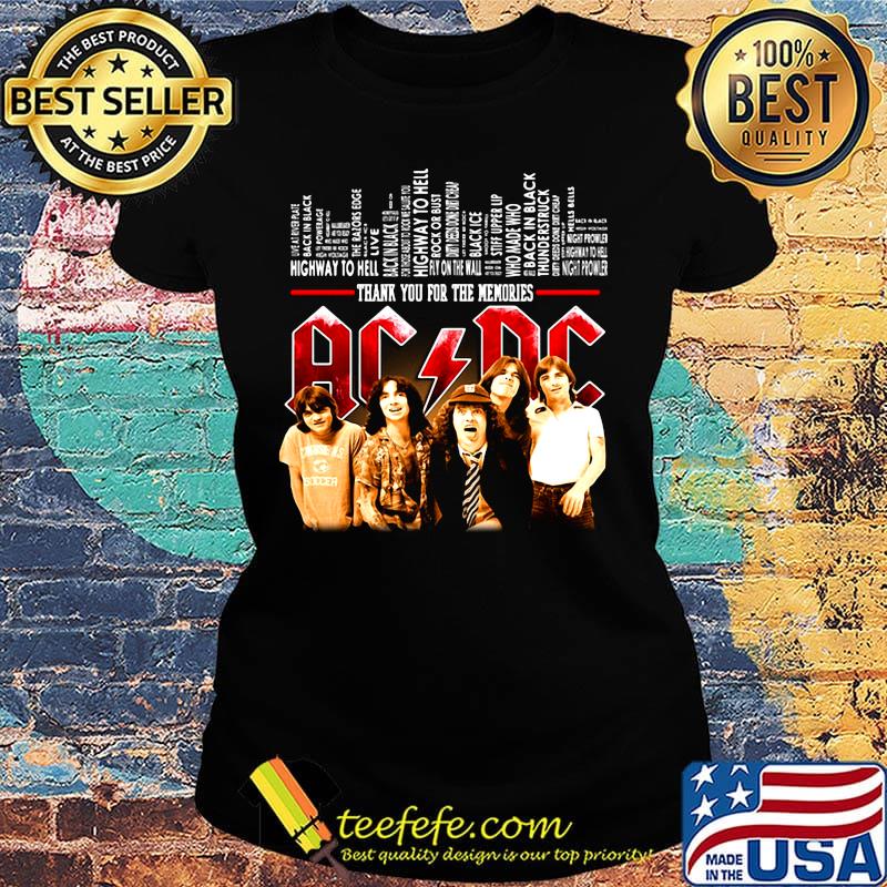 Thank you for the memories AC DC s Ladies tee Thank you for the memories AC DC s Ladies tee