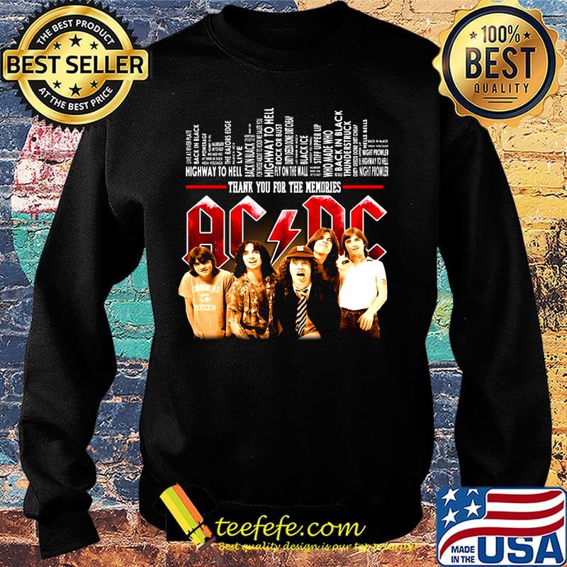Thank you for the memories AC DC s Sweater Thank you for the memories AC DC s Sweater