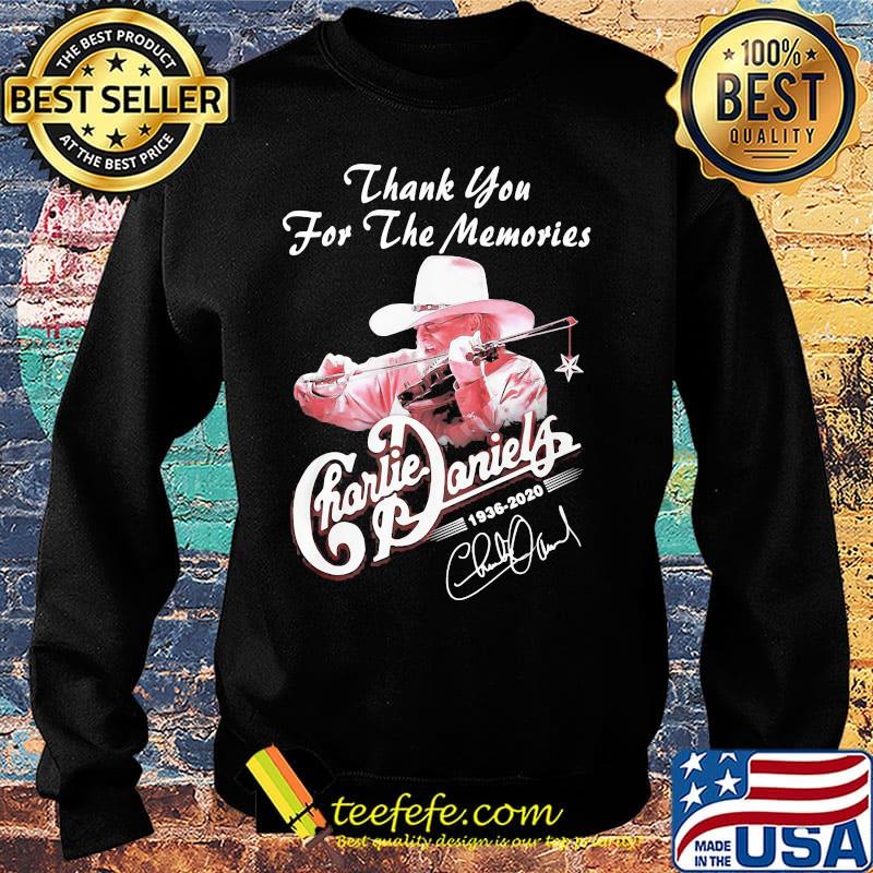 Thank you for the memories charlie daniels 1936 2020 signature s Sweater Thank you for the memories charlie daniels 1936 2020 signature s Sweater