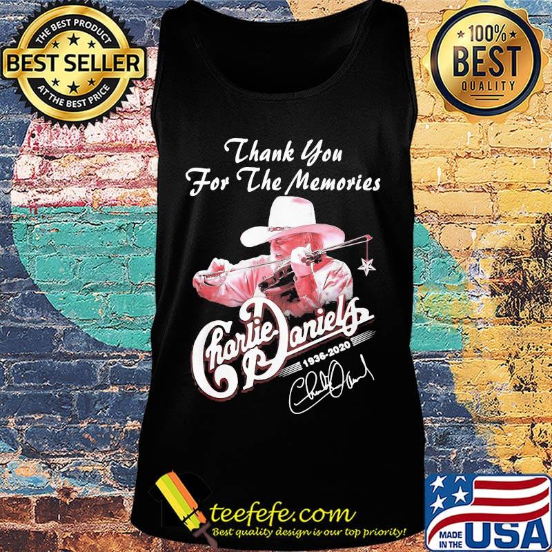 Thank you for the memories charlie daniels 1936 2020 signature s Tank top Thank you for the memories charlie daniels 1936 2020 signature s Tank top