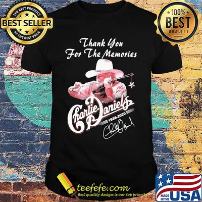 Thank you for the memories charlie daniels 1936 2020 signature shirt
