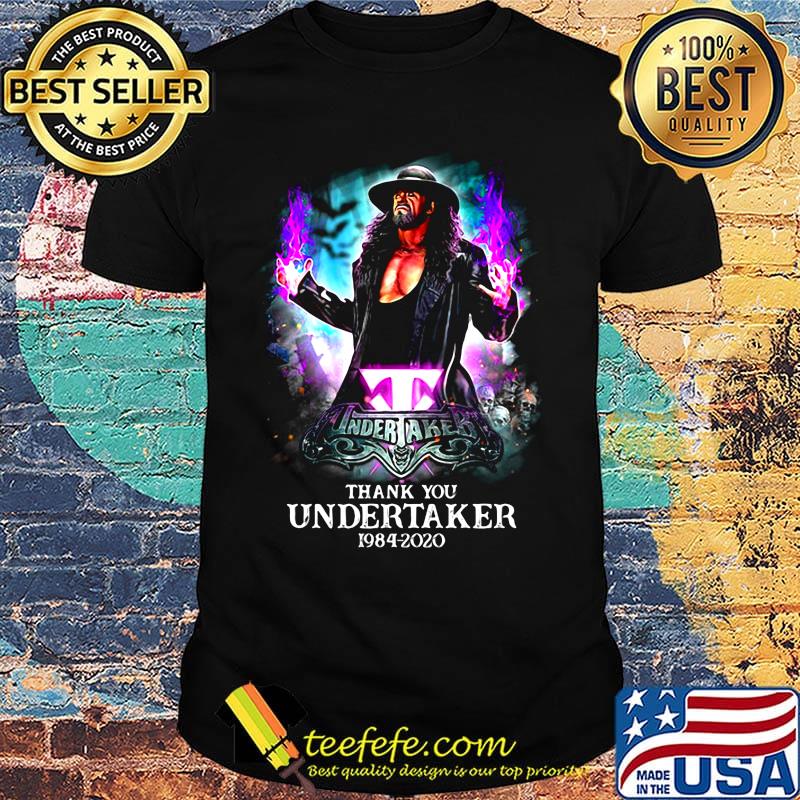 Thank you undertaker 1984 2020 light shirt