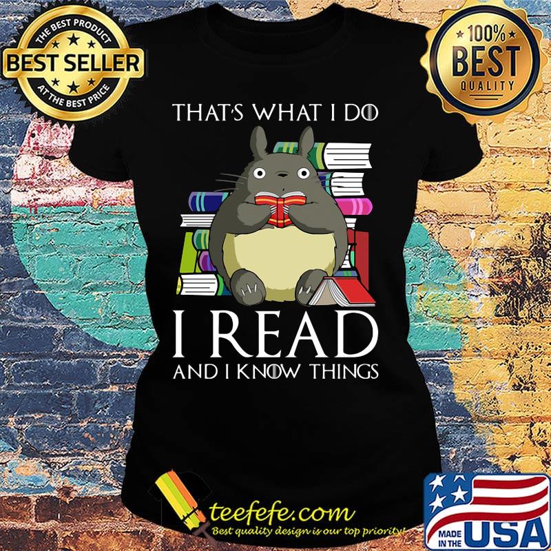 That's What I Do I Read And I Know Things Book Mouse Shirt Ladies tee That's What I Do I Read And I Know Things Book Mouse Shirt Ladies tee