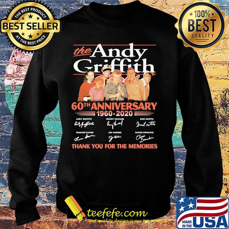 The andy griffith 60th anniversary 1960 2020 thank you for the memories signatures s Sweater The andy griffith 60th anniversary 1960 2020 thank you for the memories signatures s Sweater