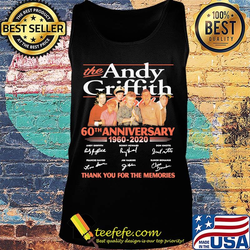 The andy griffith 60th anniversary 1960 2020 thank you for the memories signatures s Tank top The andy griffith 60th anniversary 1960 2020 thank you for the memories signatures s Tank top