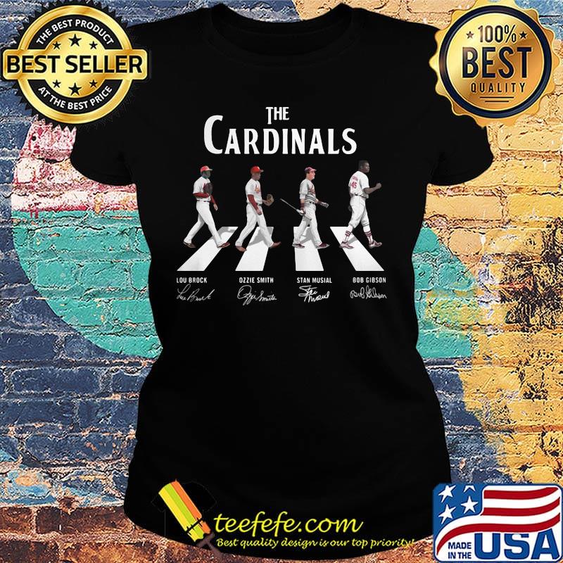 The cardinals baseball team abbey road signatures s Ladies tee The cardinals baseball team abbey road signatures s Ladies tee