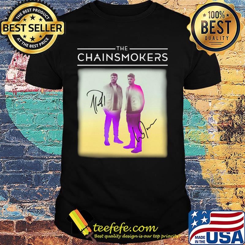 The chainsmokers members signatures shirt The chainsmokers members signatures shirt