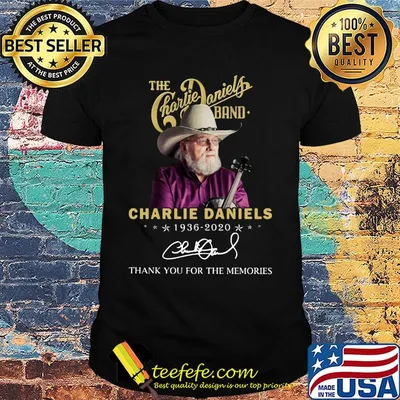 The charlie daniels band 1936 2020 thank you for the memories signature stars shirt