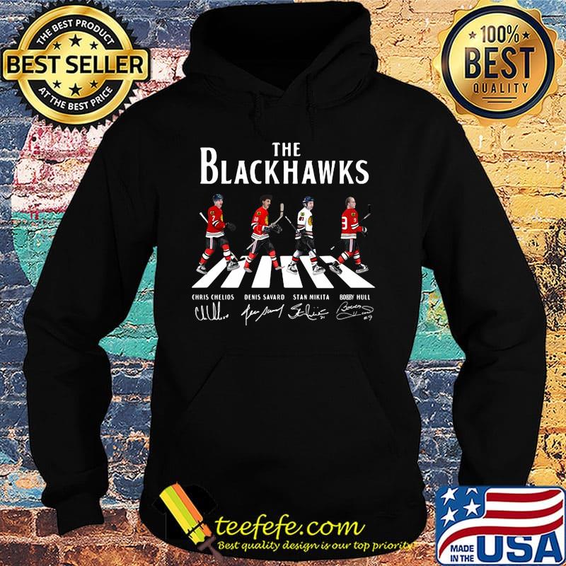 The chicago blackhawks hockey team abbey road signatures s Hoodie The chicago blackhawks hockey team abbey road signatures s Hoodie