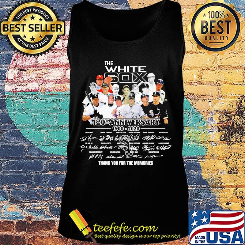 The chicago white sox 120th anniversary 1900 2020 thank you for the memories signatures s Tank top The chicago white sox 120th anniversary 1900 2020 thank you for the memories signatures s Tank top