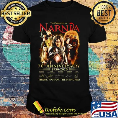 The chronicles of narnia 70th anniversary 1950 2020 thank you for the memories signatures shirt
