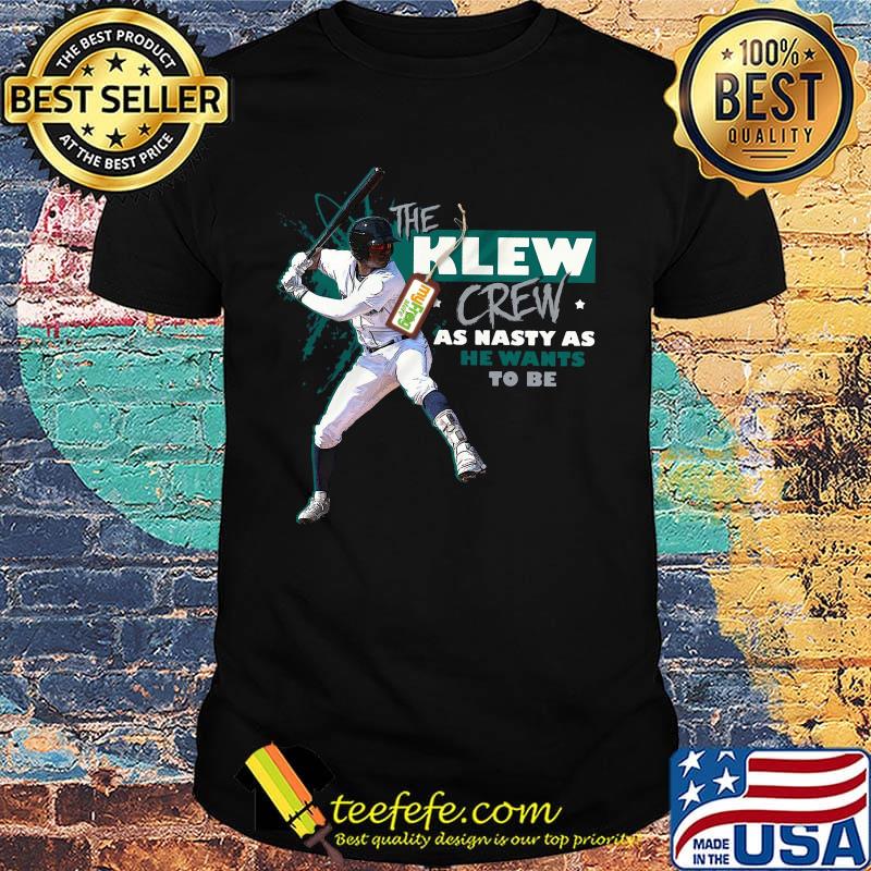 The clew crew as nasty as he wants to be baseball shirt The clew crew as nasty as he wants to be baseball shirt