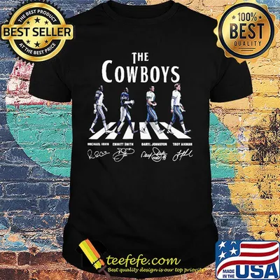 The cowboys abbey road signatures shirt