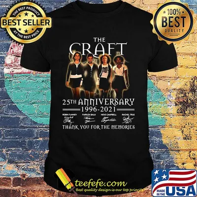 The craft 25th anniversary 1996 2020 thank you for the memories signatures shirt