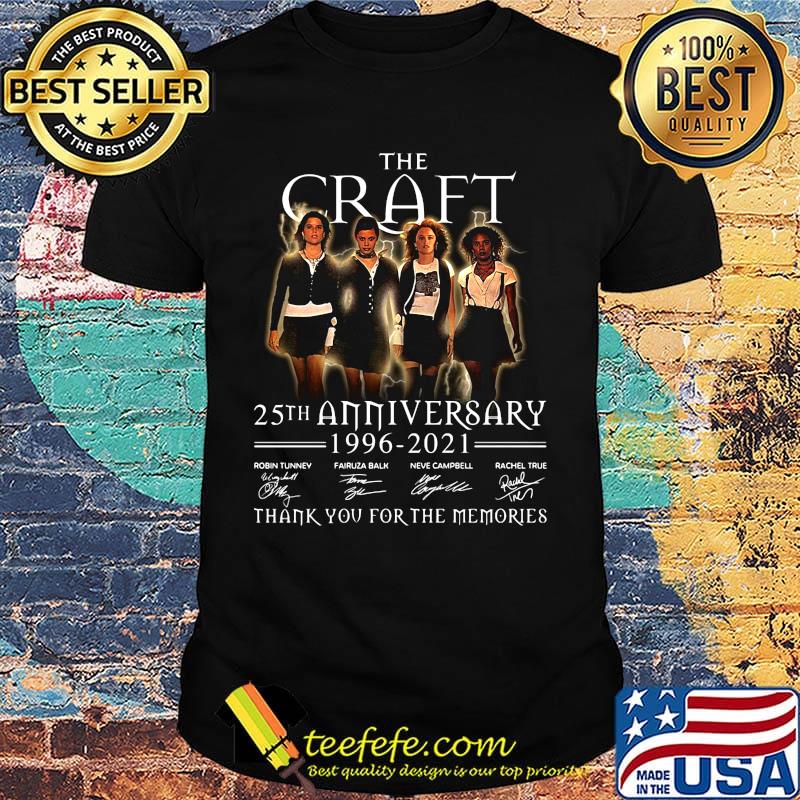 The craft 25th anniversary 1996 2020 thank you for the memories signatures shirt The craft 25th anniversary 1996 2020 thank you for the memories signatures shirt