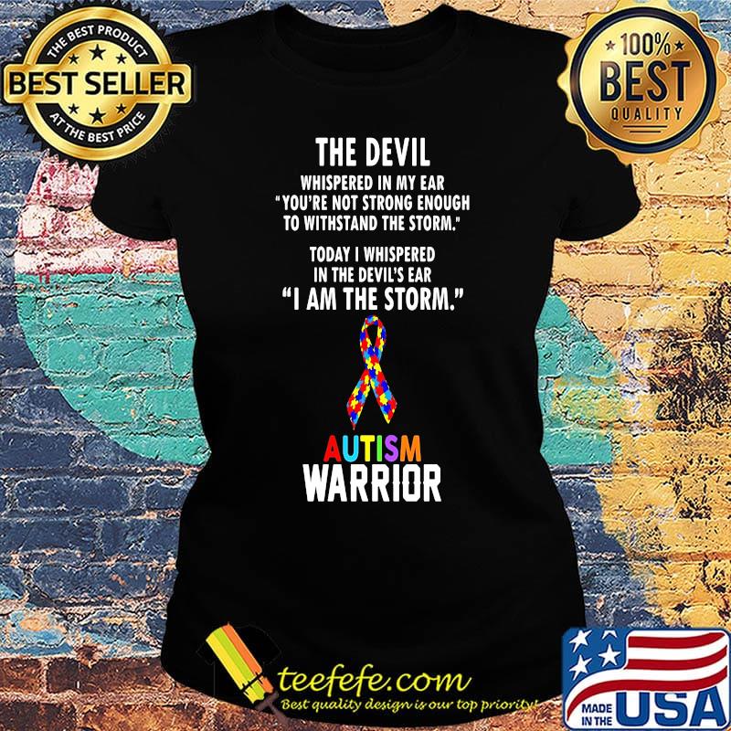 The divil autusm warrior color insert s Ladies tee The divil autusm warrior color insert s Ladies tee