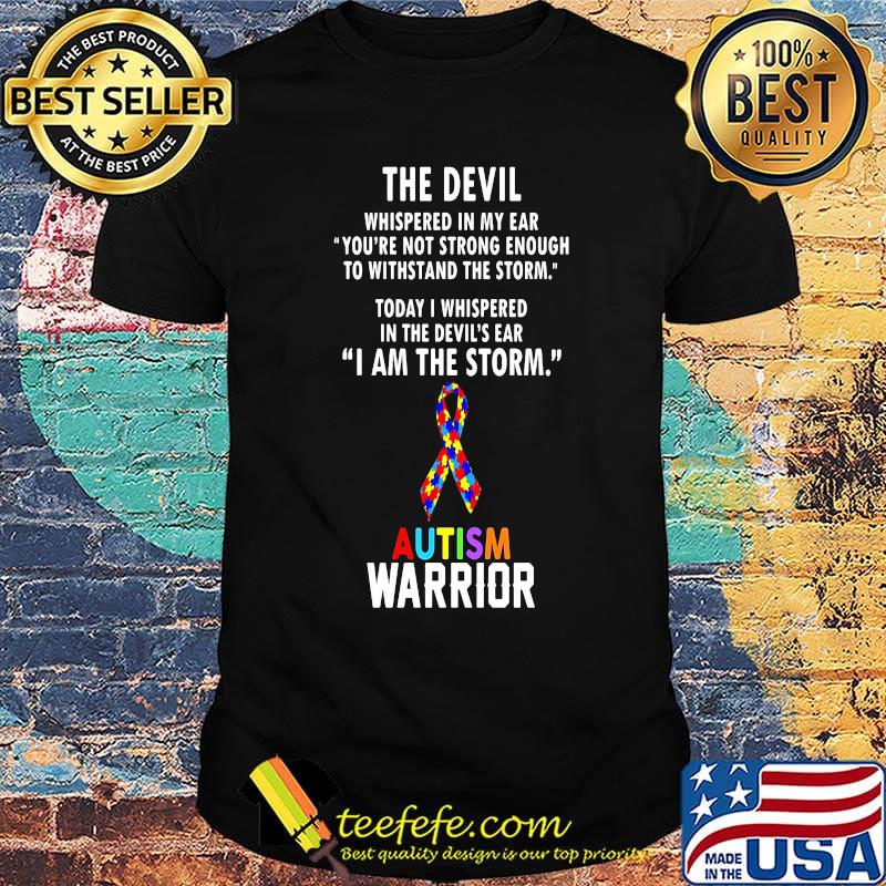 The divil autusm warrior color insert shirt The divil autusm warrior color insert shirt