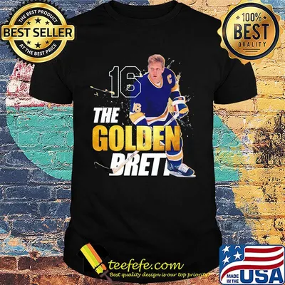 The golden brett st. louis 16 hull ice hockey legend hof taz shirt