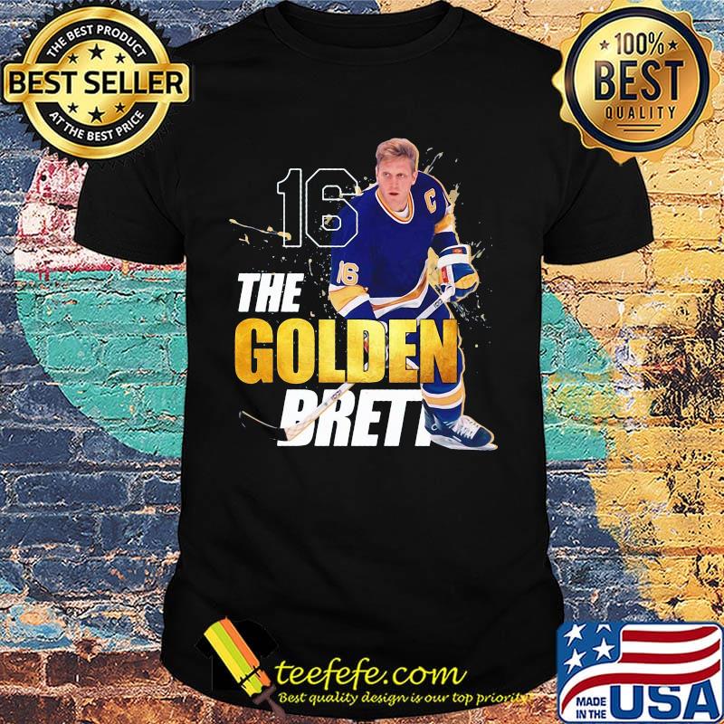 The golden brett st. louis 16 hull ice hockey legend hof taz shirt