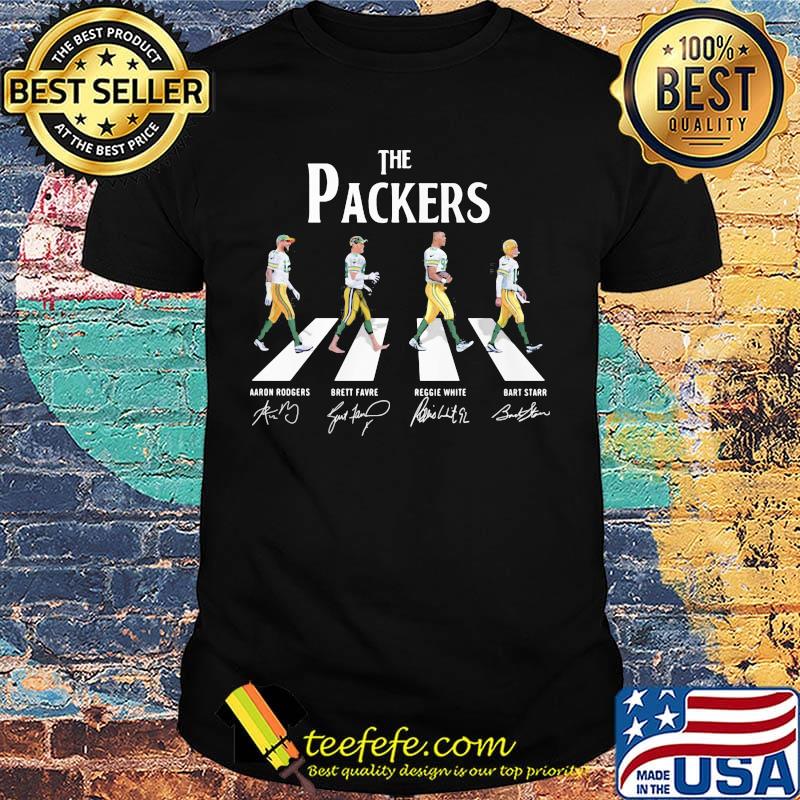 The green bay packers abbey road signatures shirt The green bay packers abbey road signatures shirt