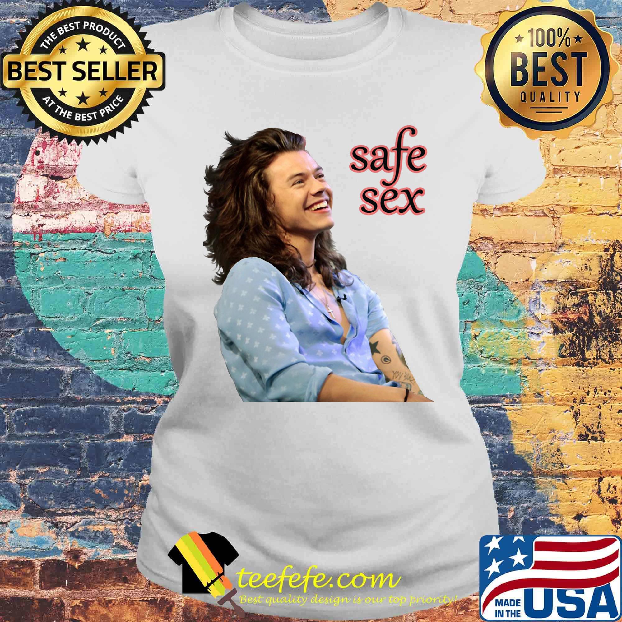 The harry styles safe sex s Laides tee The harry styles safe sex s Laides tee