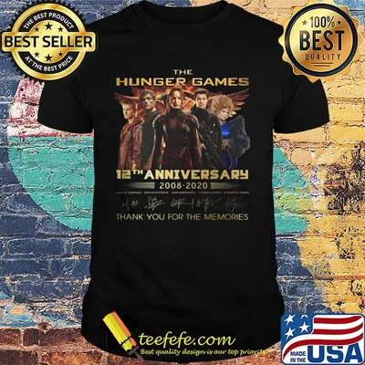 The Hungger Games 12th anniversary 2008-2020 Thank you for the memories shirt