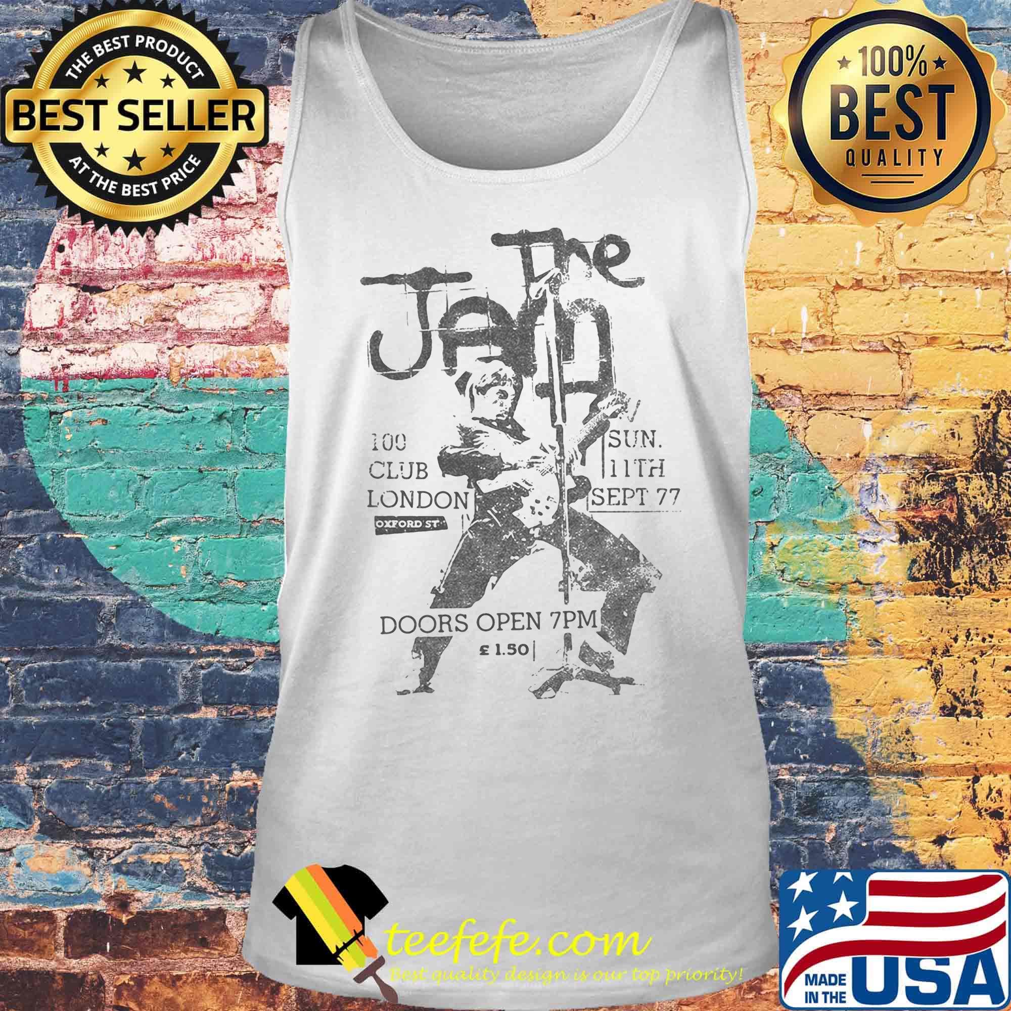The jam band 100 club london oxford sun 11th sep 77 doors open s Tank top The jam band 100 club london oxford sun 11th sep 77 doors open s Tank top