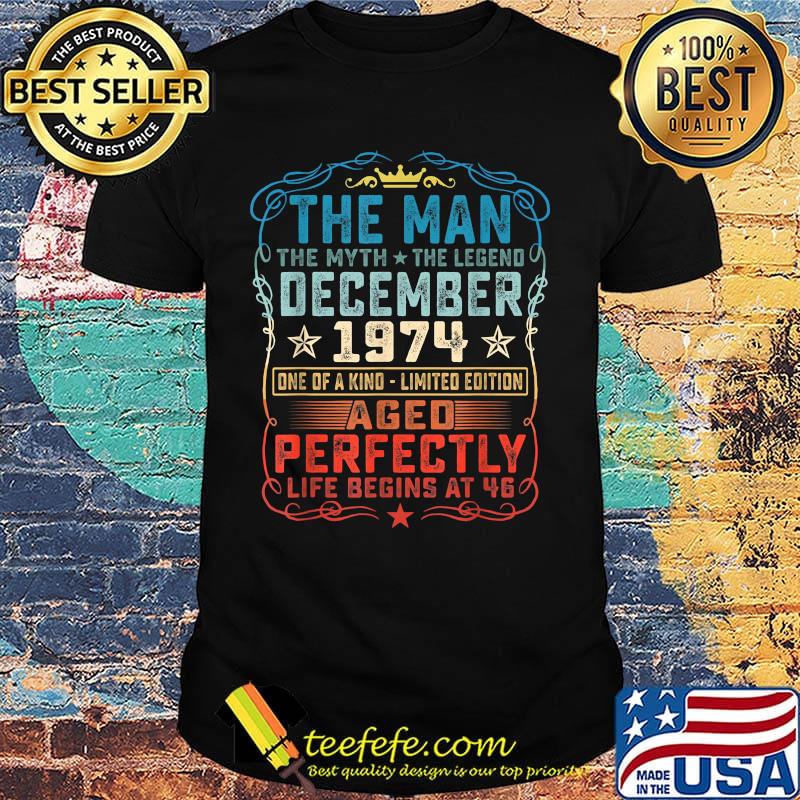 The man the myth the legend december 1974 one of a kind limited edition ageo perfectly shirt