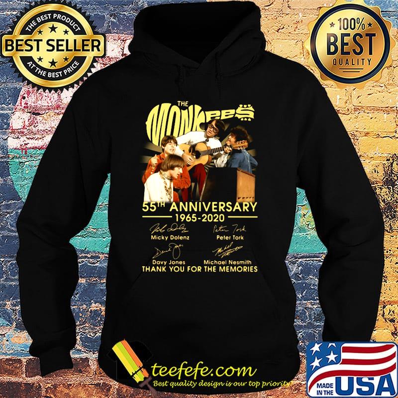 The monkees 55th anniversary 1965 2020 thank you for the memories signatures s Hoodie The monkees 55th anniversary 1965 2020 thank you for the memories signatures s Hoodie