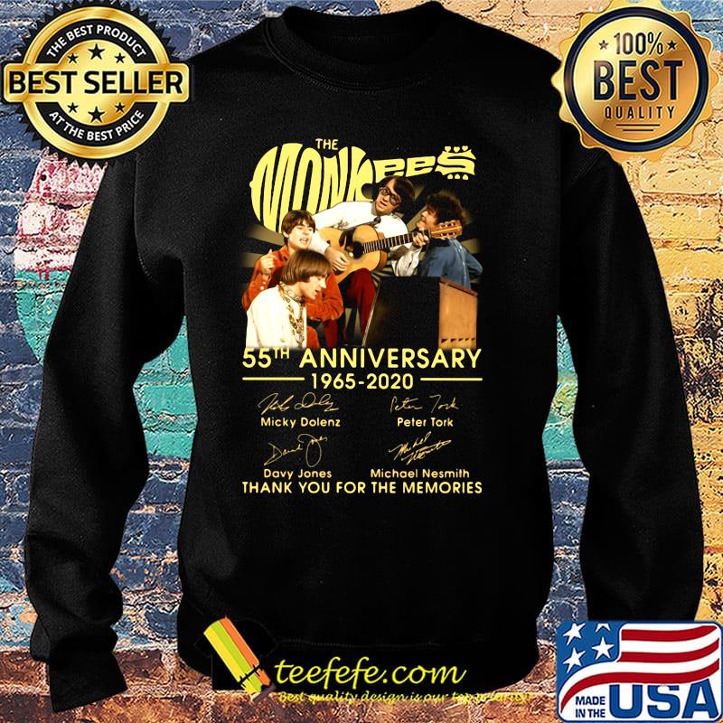 The monkees 55th anniversary 1965 2020 thank you for the memories signatures s Sweater The monkees 55th anniversary 1965 2020 thank you for the memories signatures s Sweater