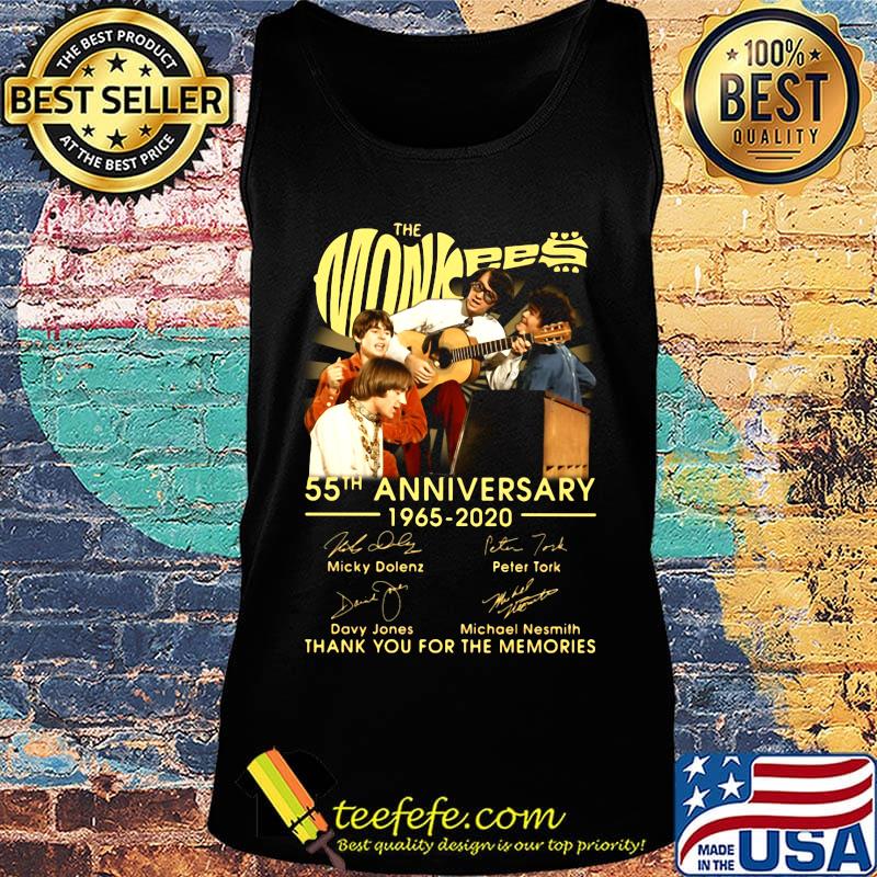 The monkees 55th anniversary 1965 2020 thank you for the memories signatures s Tank top The monkees 55th anniversary 1965 2020 thank you for the memories signatures s Tank top