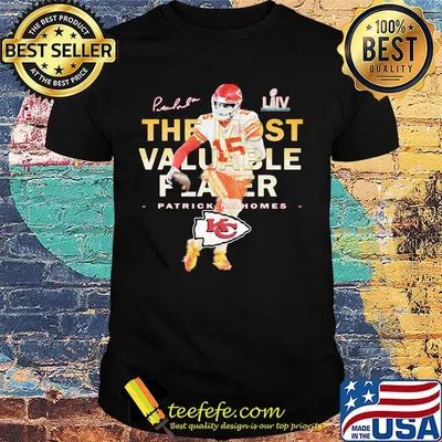 The most valuable player patrick mahomes kansas city chiefs signatures shirt