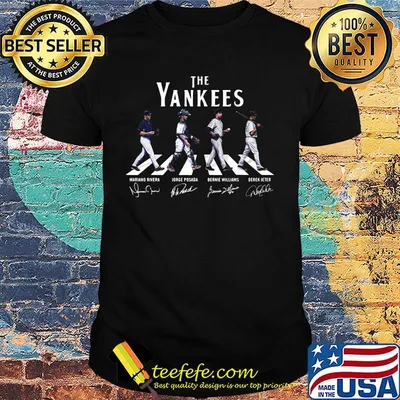 The new york yankees baseball players abbey road signatures shirt