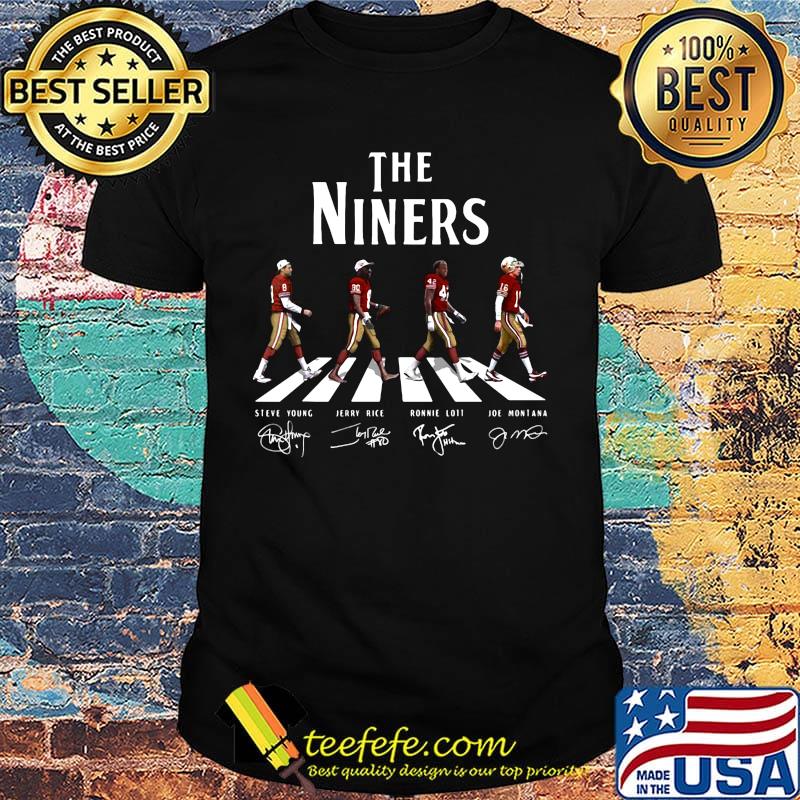 The niners football team abbey road signatures shirt The niners football team abbey road signatures shirt