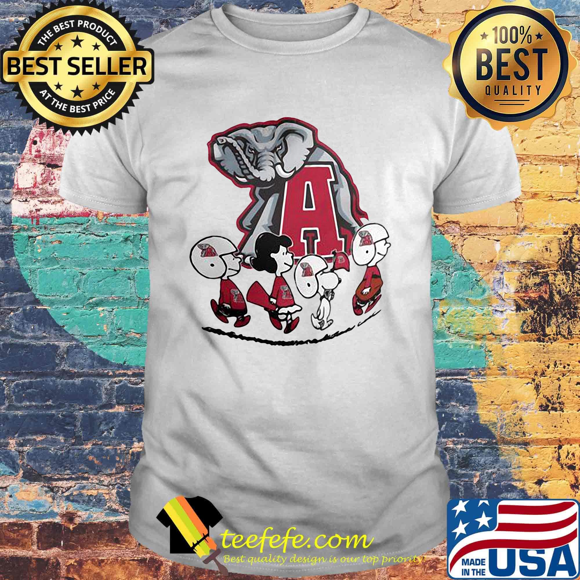 The peanuts alabama crimson tide football team shirt
