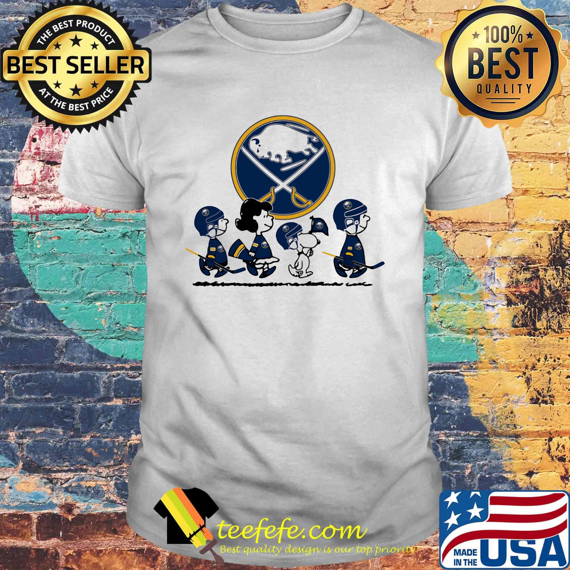 The peanuts buffalo sabres hockey logo shirt