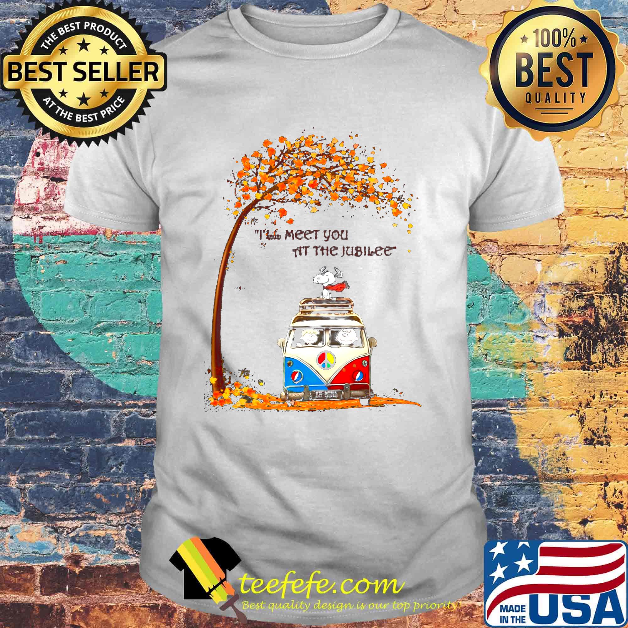 The peanuts bus i tell meet you at the jubilee fall maple leaves shirt The peanuts bus i tell meet you at the jubilee fall maple leaves shirt