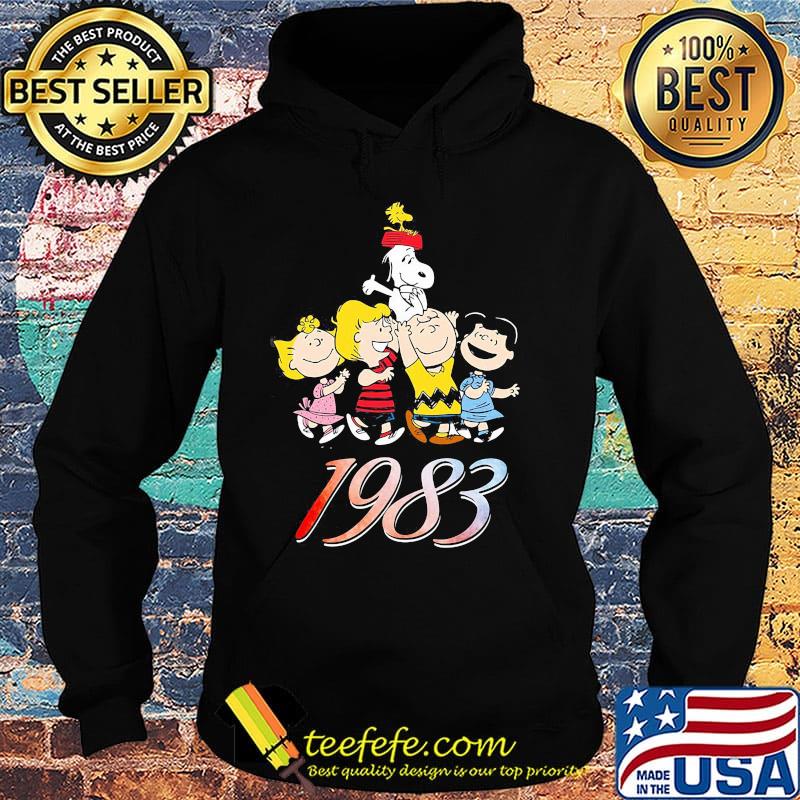 The peanuts cartoon characters 1983 s Hoodie The peanuts cartoon characters 1983 s Hoodie