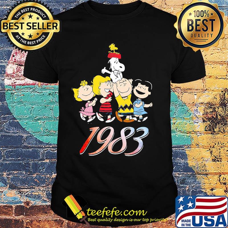 The peanuts cartoon characters 1983 shirt