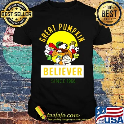 The peanuts great pumpkin believer shirt