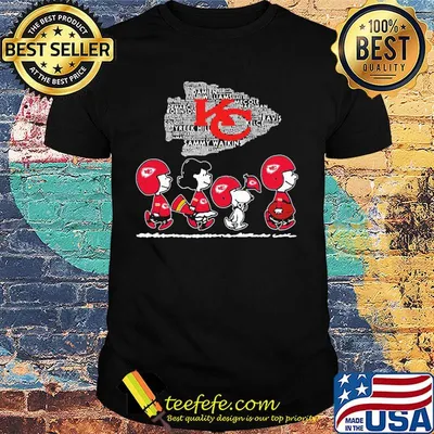 The peanuts kansas city chiefs team football shirt