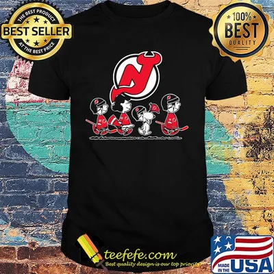 The peanuts new jersey devils hockey logo shirt