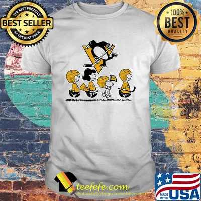 The peanuts pittsburgh penguins hockey logo shirt