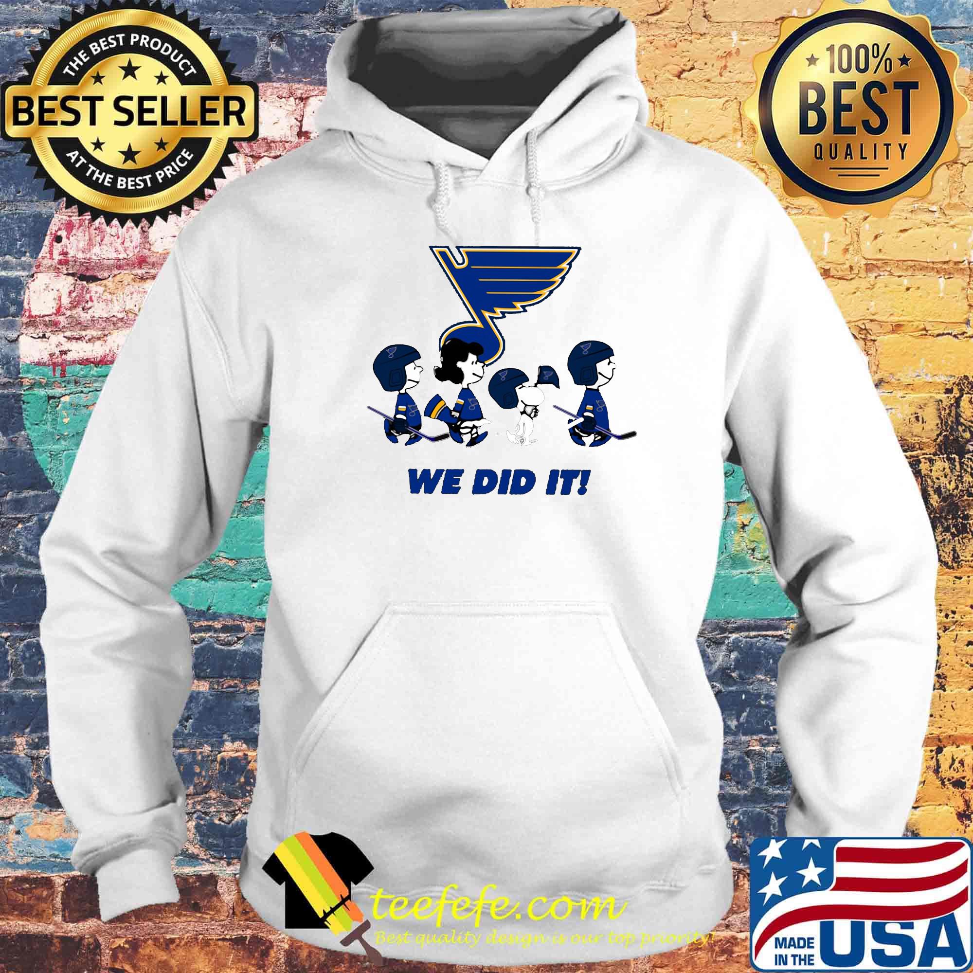 The peanuts st. Louis blues we did it hockey team logo s Hoodie The peanuts st. Louis blues we did it hockey team logo s Hoodie